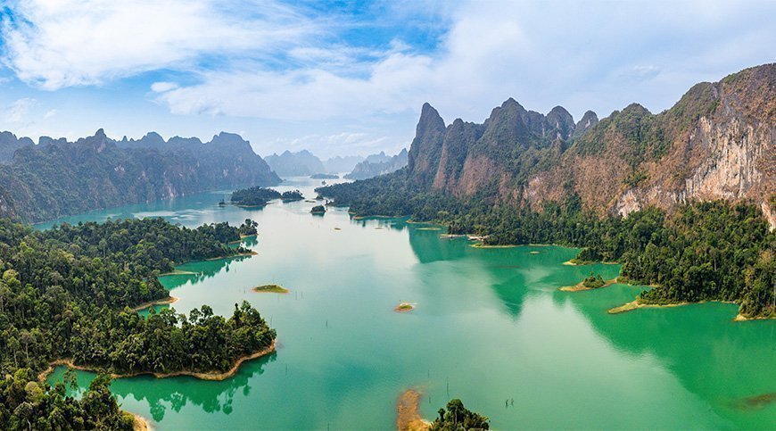 Cheow Lan-sjøen i Khao Sok nasjonalpark