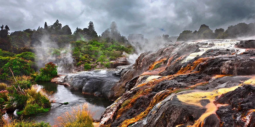 Te Puia, et levende maori-kultur- og geotermisk senter.