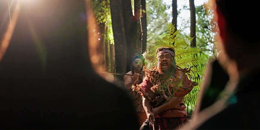 Maori utfører haka