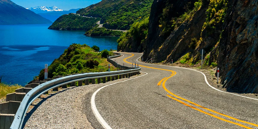 Svingete vei i New Zealand