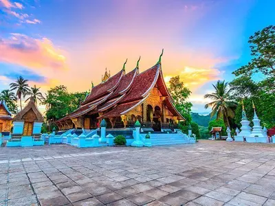 Wat Xieng thong-tempelet i Luang Prabang i Laos
