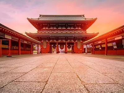Sensoji-ji-templet i Asakusa i Tokyo